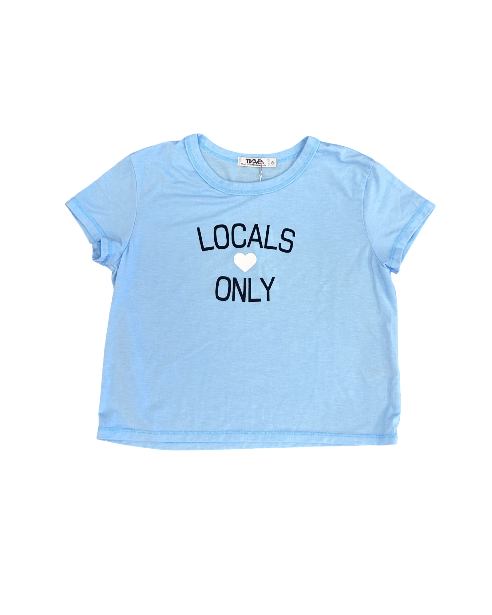 Girls Powder Blue Locals Only Tee