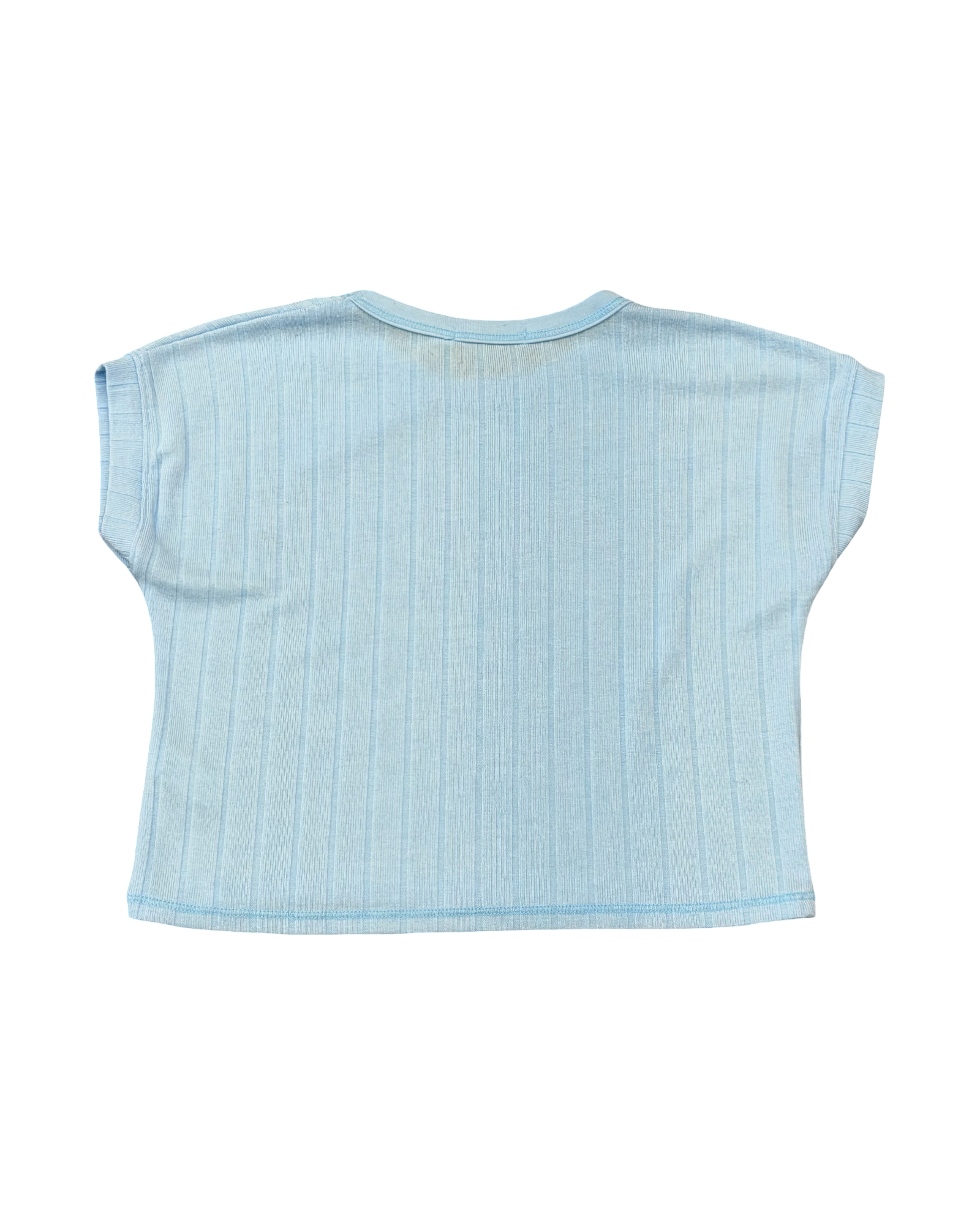 Girls Powder Blue Knit Tee