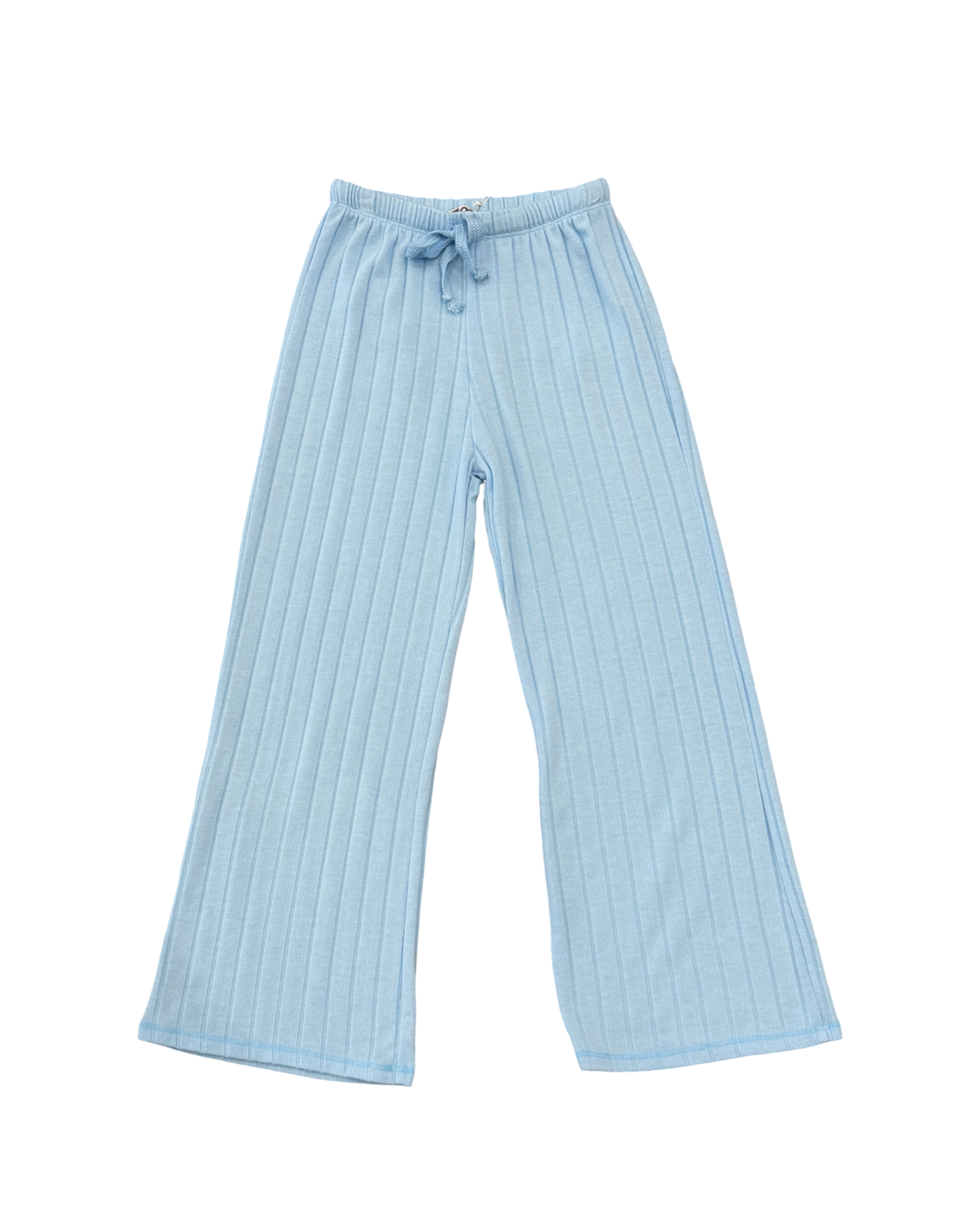 Girls Powder Blue Knit Pant
