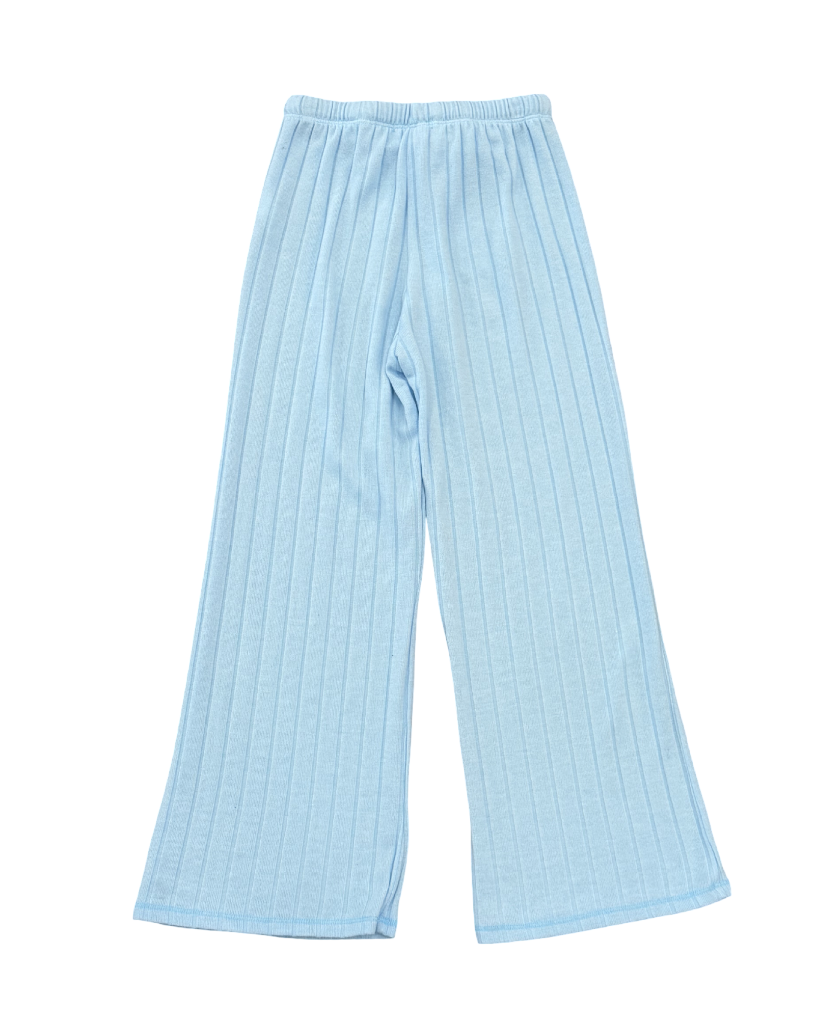 Girls Powder Blue Knit Pant