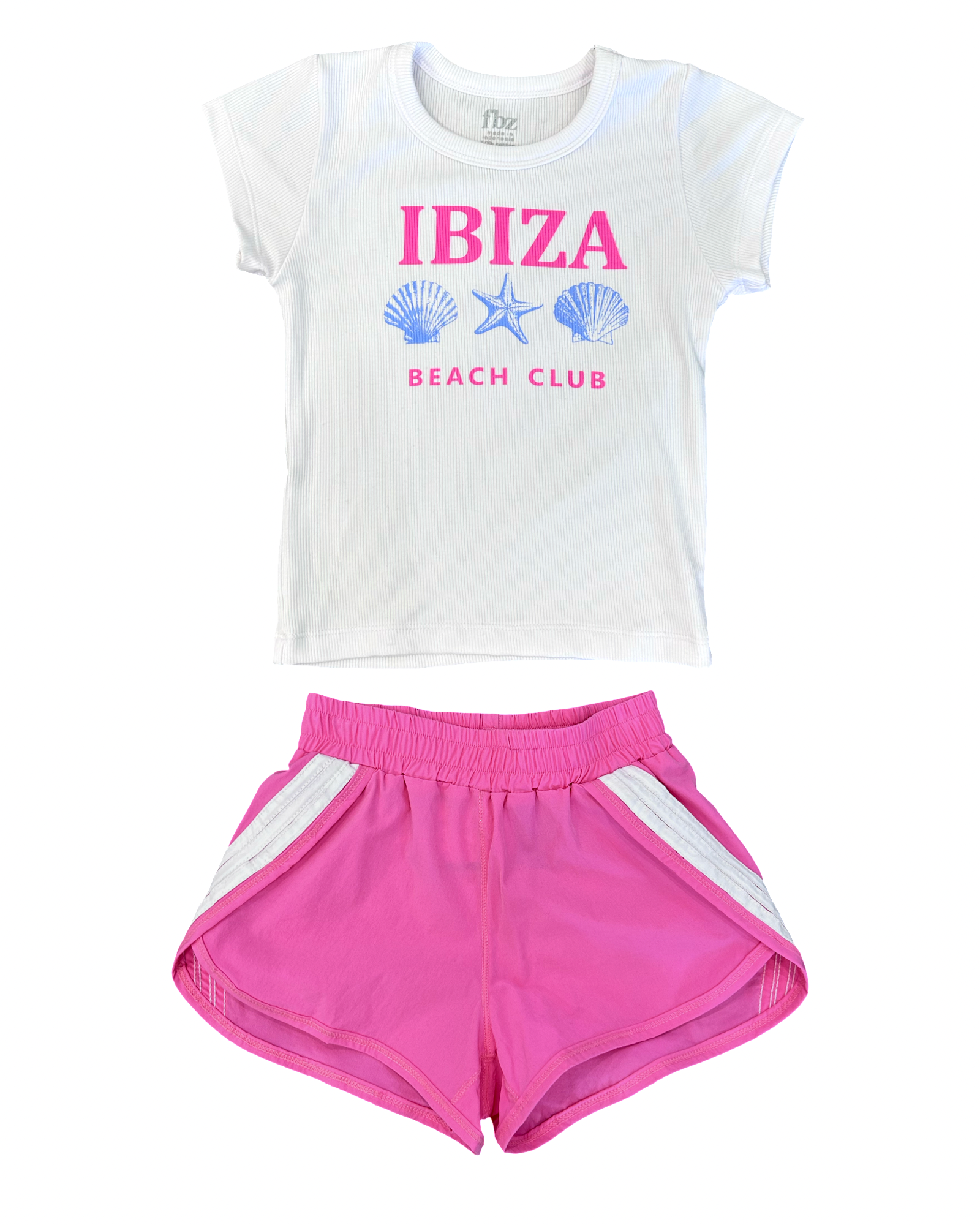 Girls White Ibiza Tee