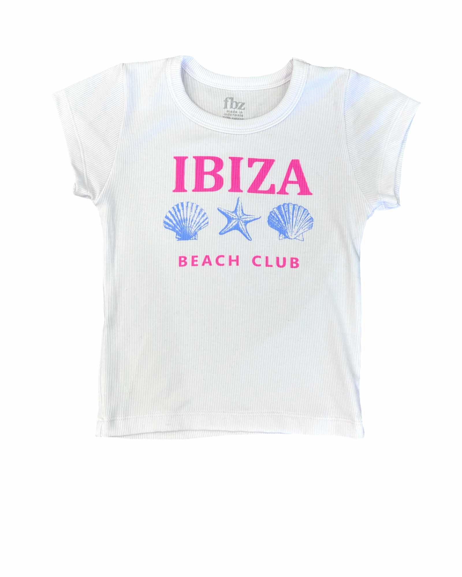 Girls White Ibiza Tee