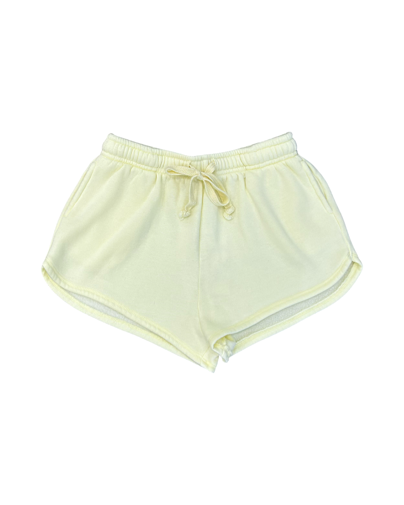 Girls Butter Yellow Sweat Shorts