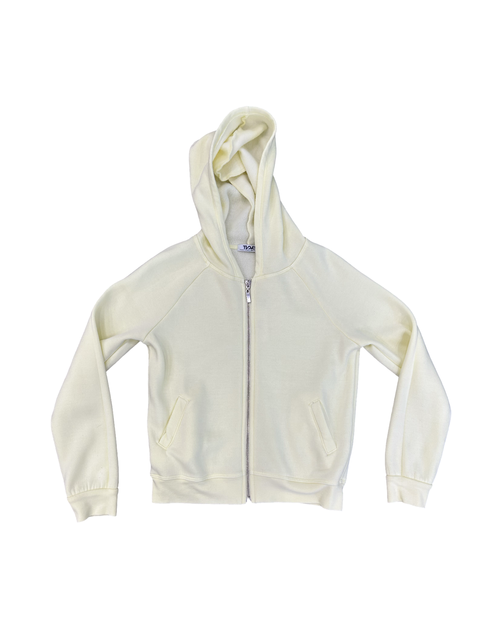 Girls Butter Yellow Zip Up Hoodie