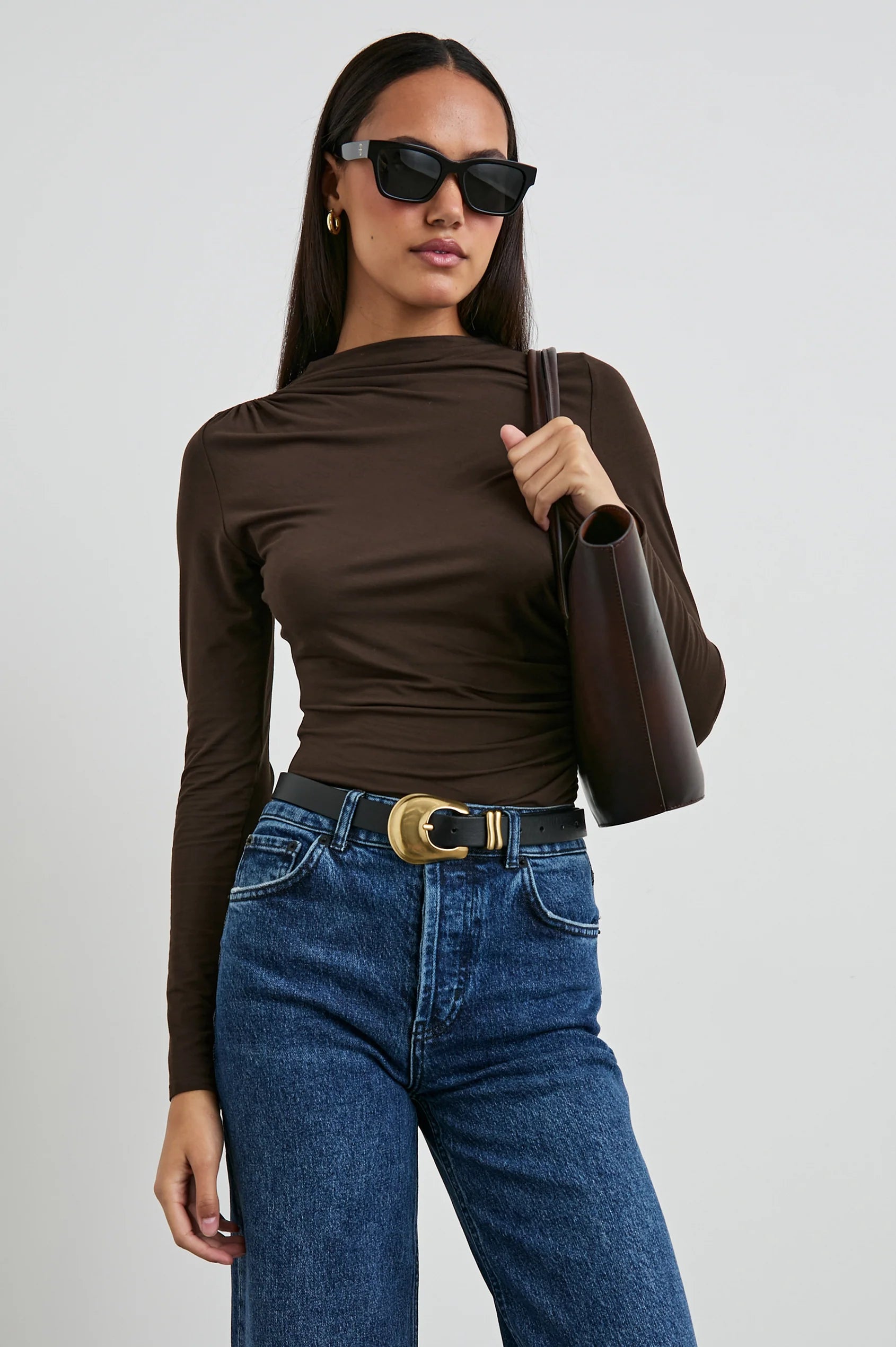 Joelle Ruched Long Sleeve Top