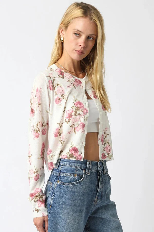 Nola Floral Knit Cardigan
