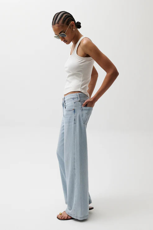 Jadyn Low Slung Palazzo Jeans
