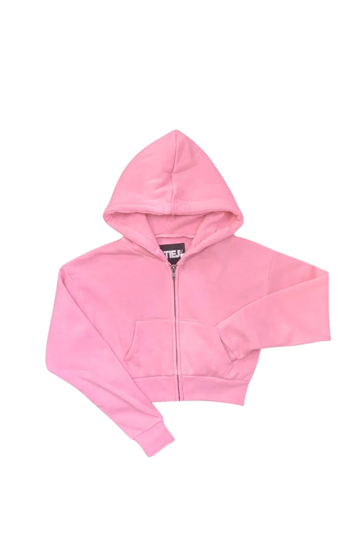 Tween Dylan Zip Crop Hoodie