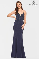 Faviana S10656 Hot Stones Gown