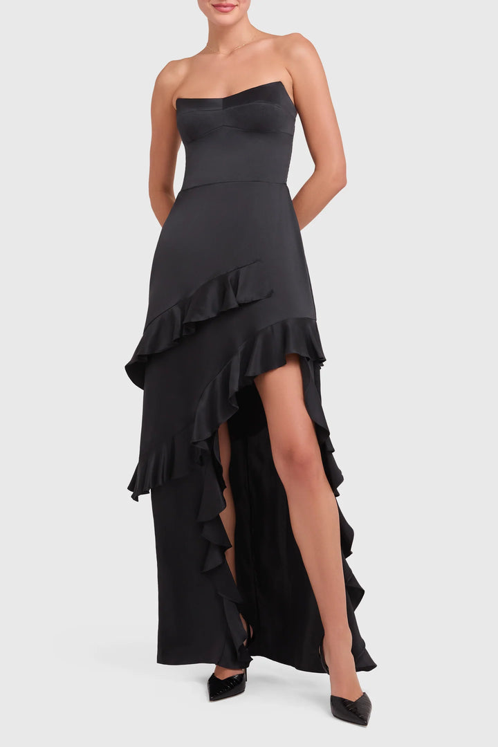 magnolia maxi dress Strapless Maxi Magnolia in Carnelian Silk | S