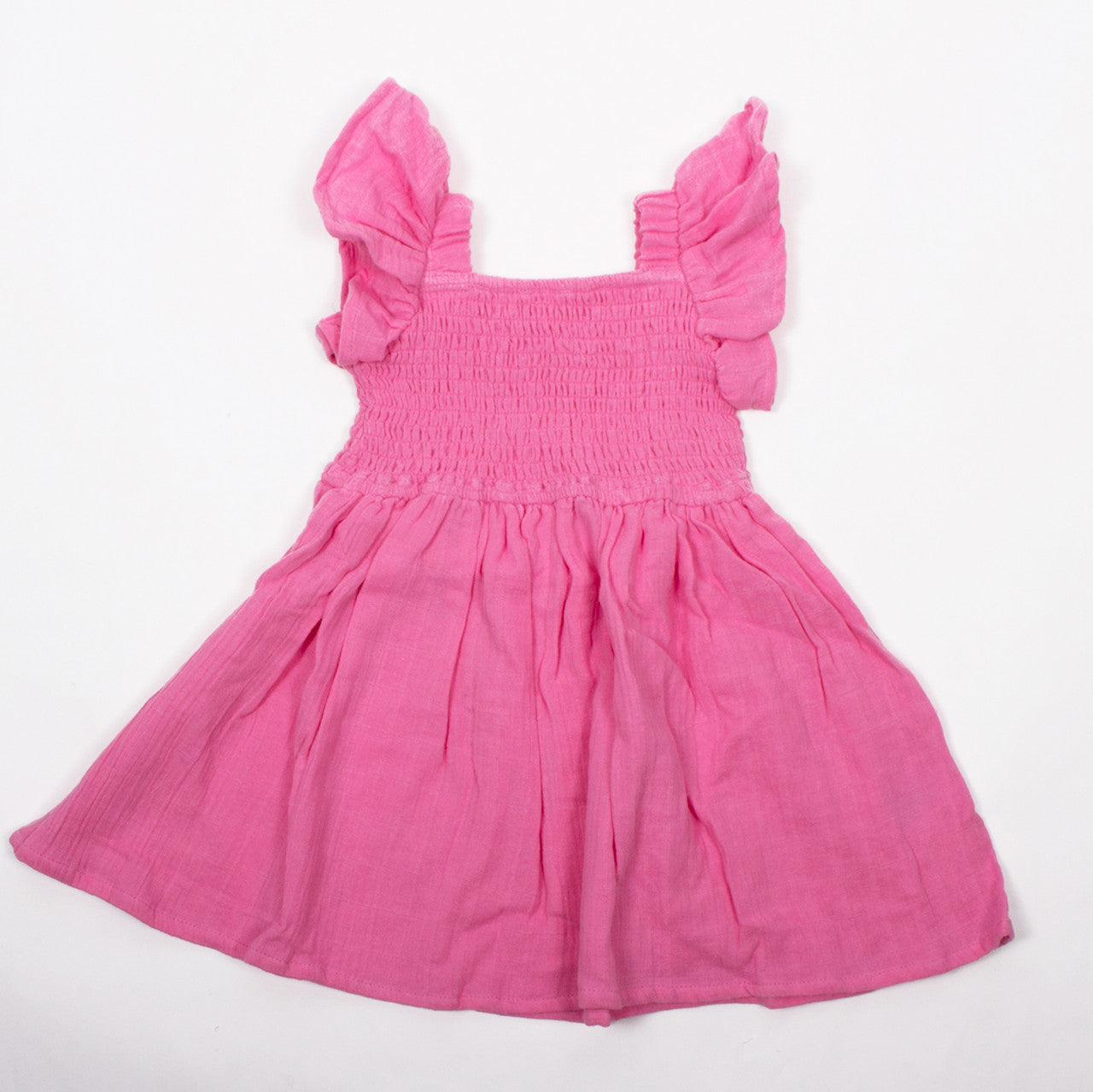 Pink Smocked Cover Up Dress