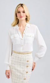 Maison Blouse - White