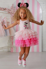 Girls Pink Minnie Dress