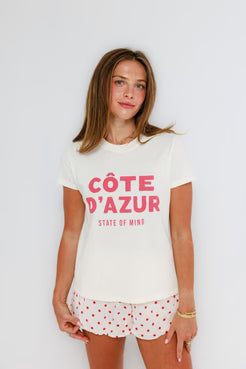 Cote d'azur State of Mind - Femme Crew Tee