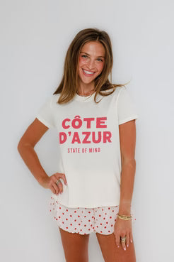 Cote d'azur State of Mind - Femme Crew Tee