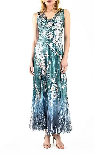 Calypso Border Floral Maxi Dress