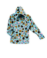 Girls Printed Fuzzy Hoodie