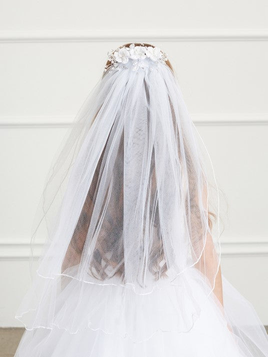 Flower Comb with Veil