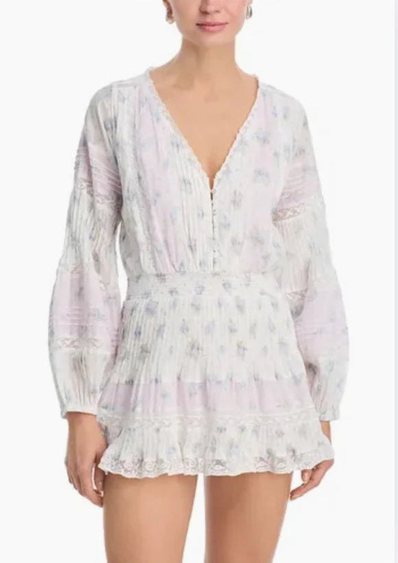 Winfrey Lace Mini Dress - Lilac Vanilla