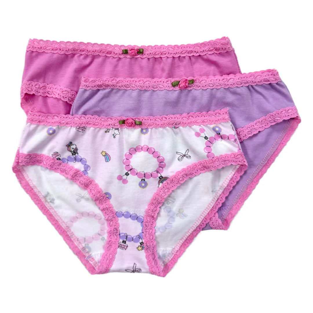 Girls 3 Pack Pantie Set
