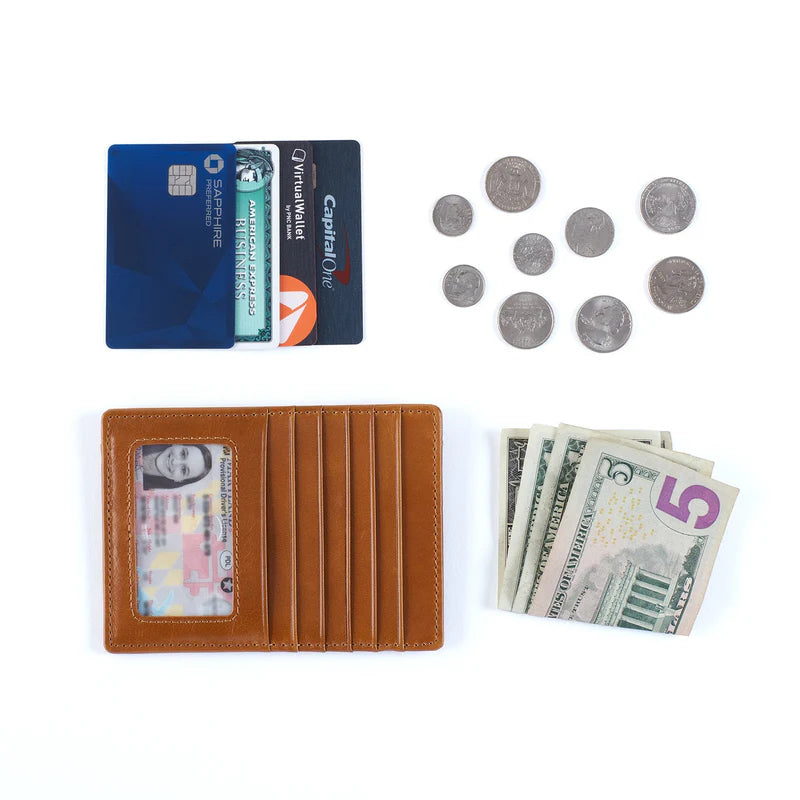 Euro Slide Card Case - Truffle