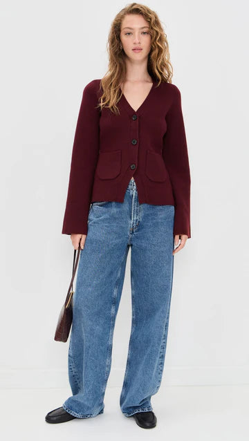 Aeron V-Neck Cardigan Sweater