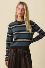 Addison Stripe Knit Top