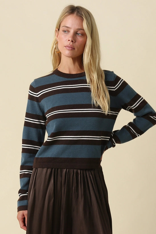 Addison Stripe Knit Top