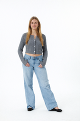 Girls Adele Cable Knit Sweater