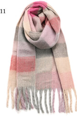 Chunky Multi Plaid Scarf