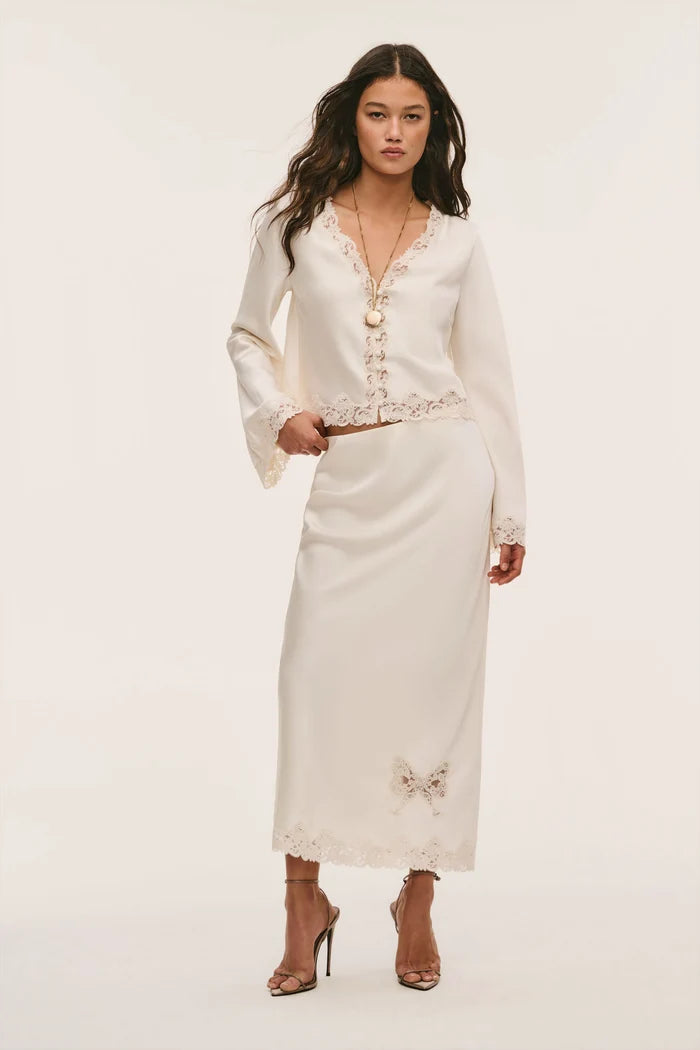 Avelaine Crepe Maxi Skirt