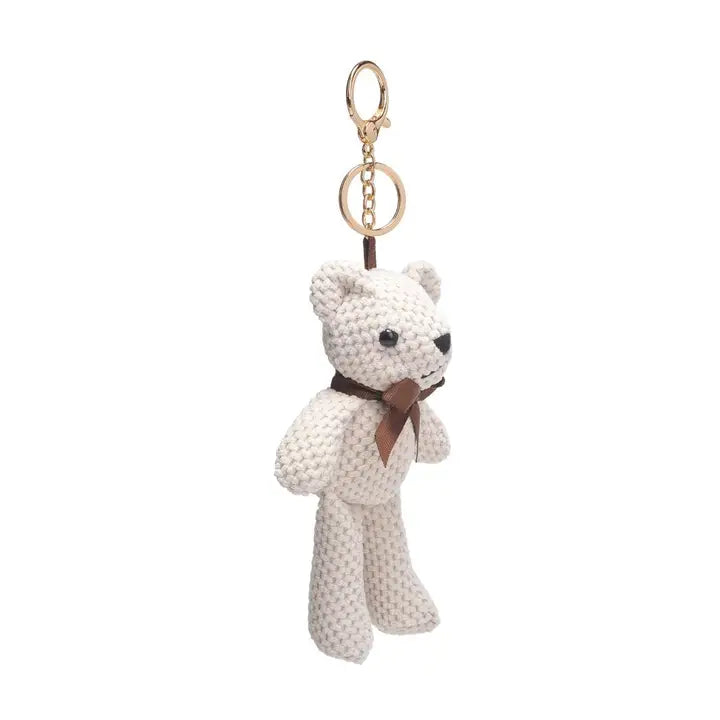 Cream Bear Keychain