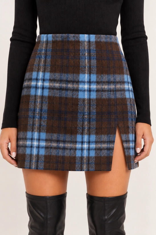 Plaid Mini Skirt