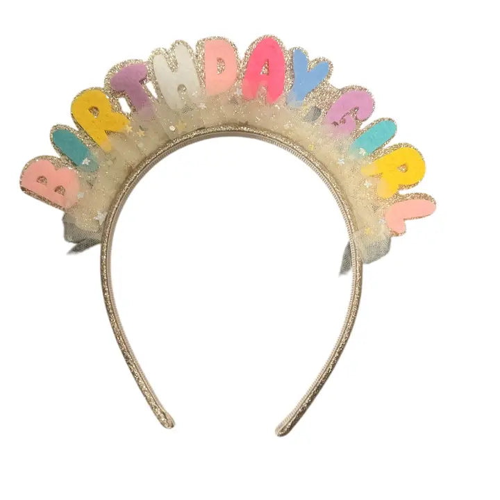 Girls Birthday Girl Headband