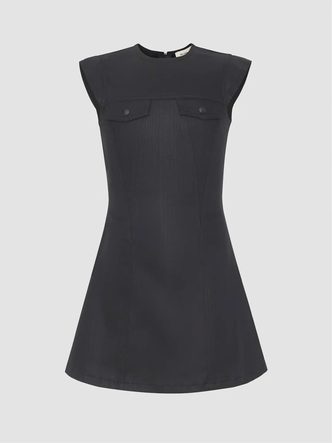 Girls Bety Cap Sleeve Denim Dress