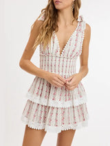 Floral Layered Mini Dress