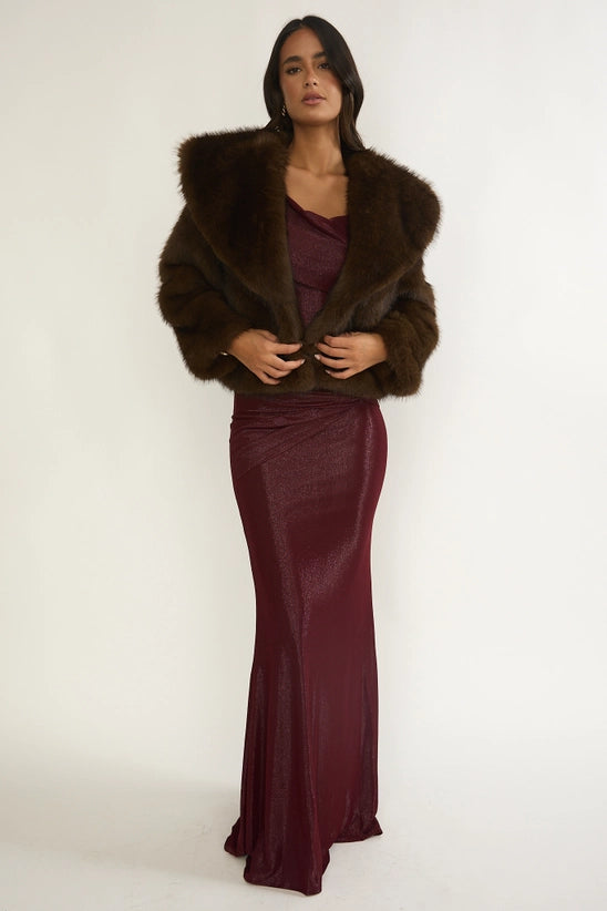 Shawl Faux Fur Jacket