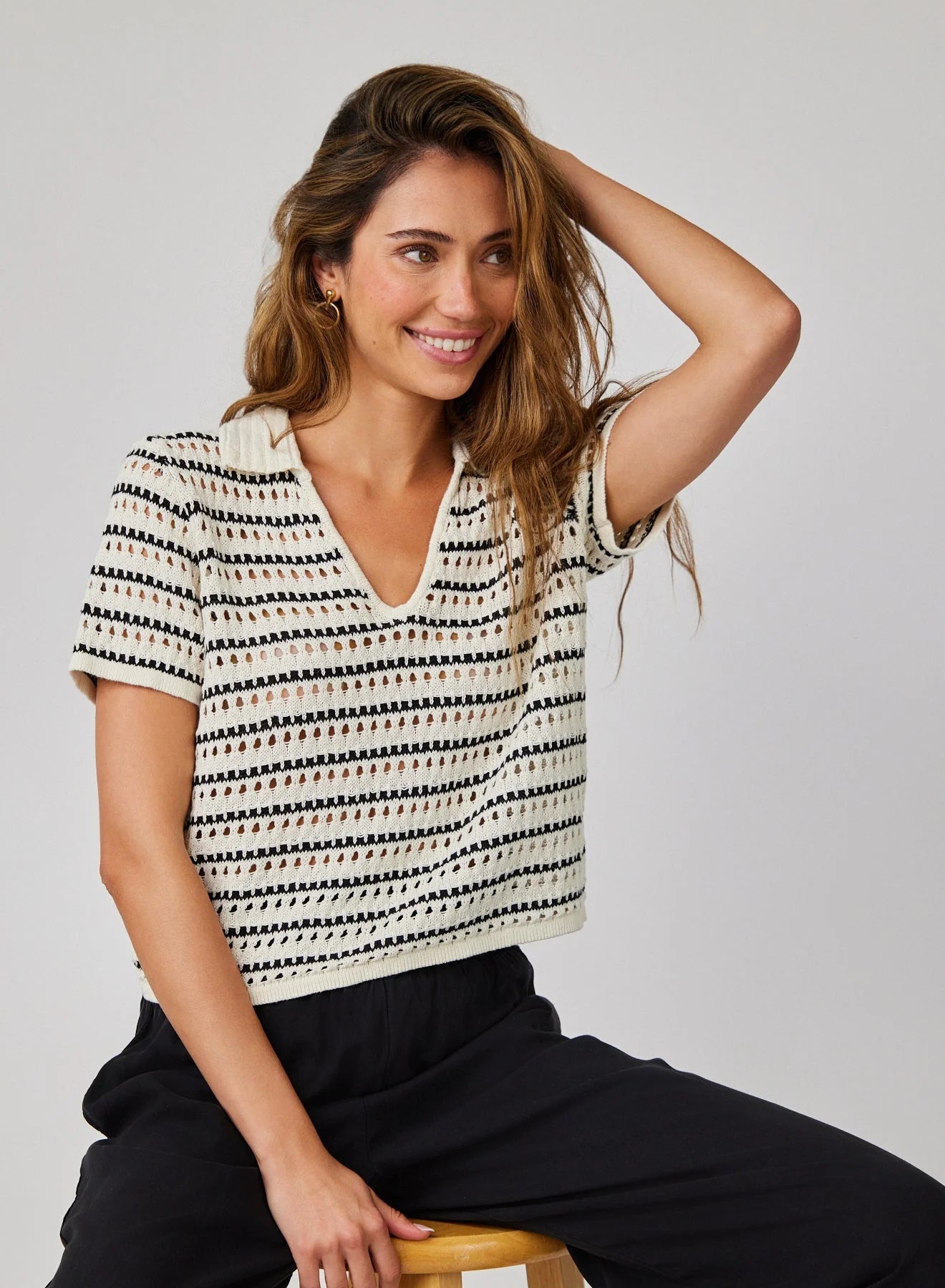 Collared Popover Sweater