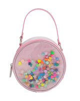 Girls Round Confetti Charm Bag