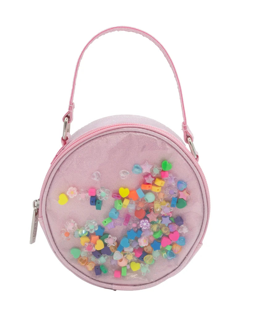 Girls Round Confetti Charm Bag
