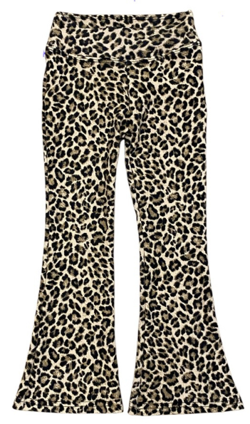 Girls Leopard Soft Flare Legging