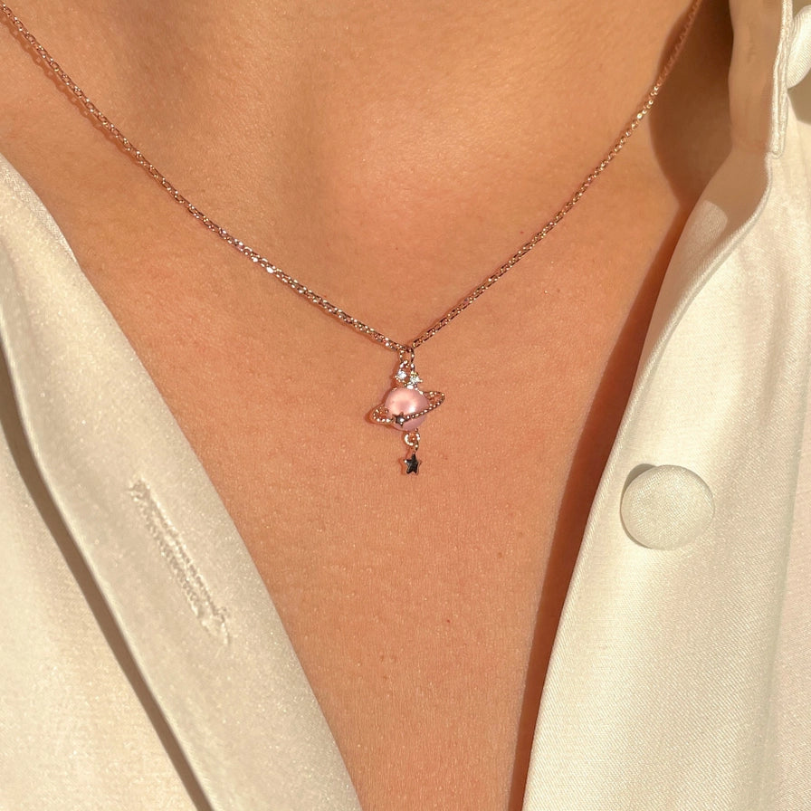 Pink Jupiter Necklace