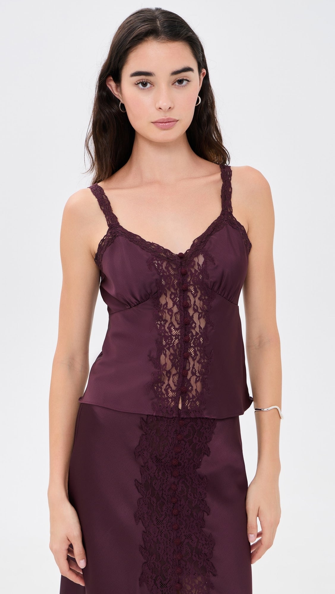 Effy Satin and Lace Cami