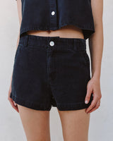 Elle Playa Trouser Short - Antique Black Wash