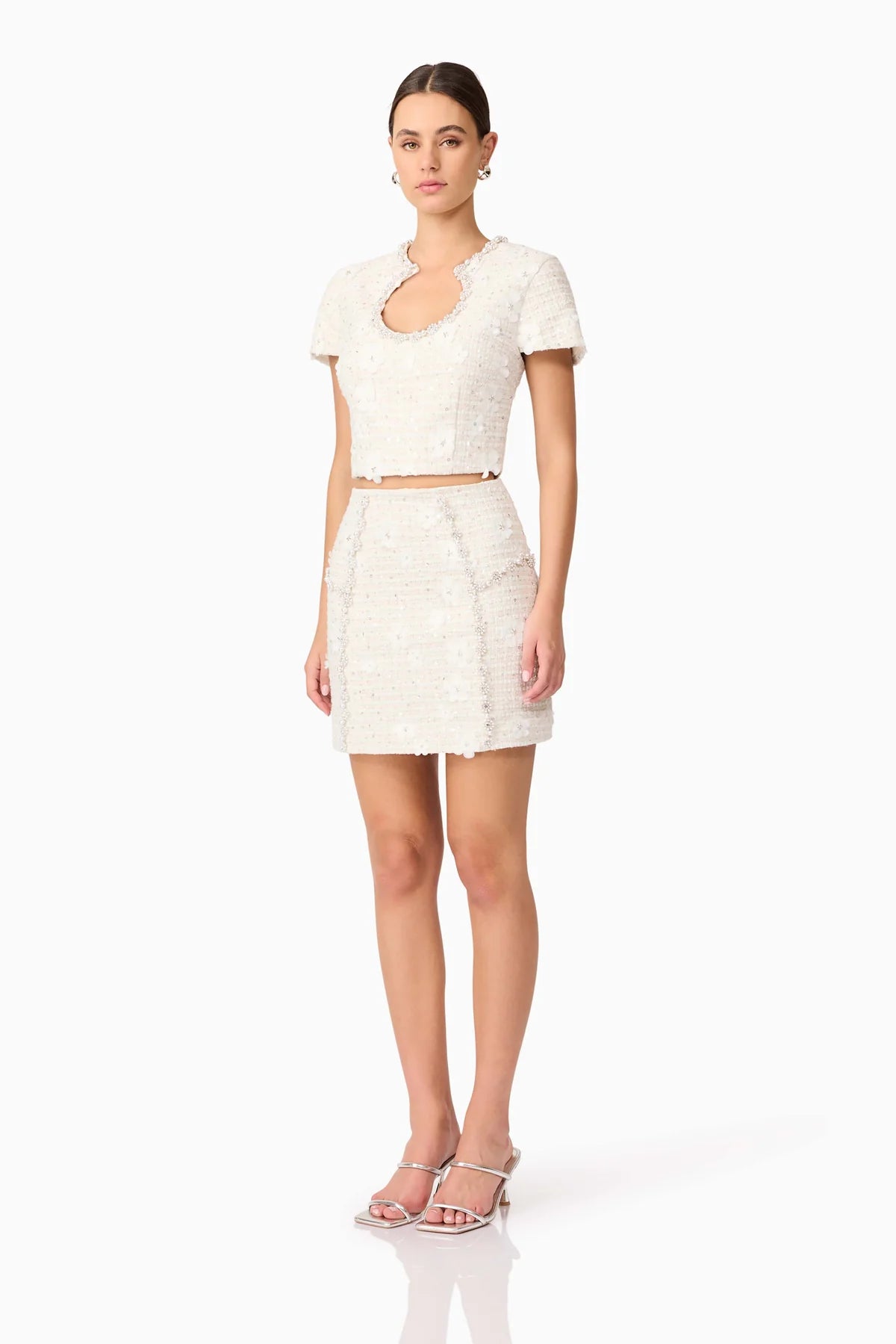 Ellouise Embellished Tweed Set