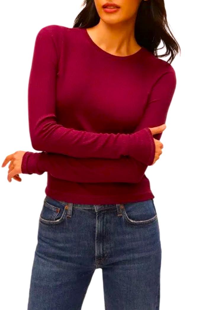 Finn Ribbed Crew Neck Top