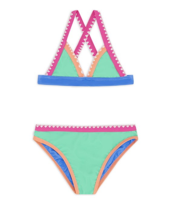 Girls Coastline Bikini - Flora Green