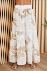 Hawaiian Linen Maxi Skirt