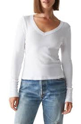 Logan Long Sleeve V-neck Tee