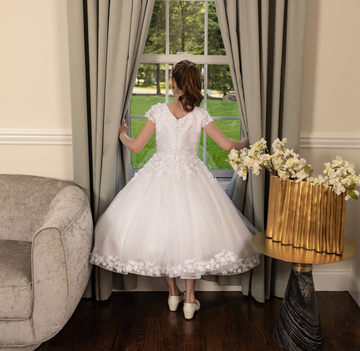 joan calabrese アイボリー ドレス 12 Communion and Flower Girl Dresses